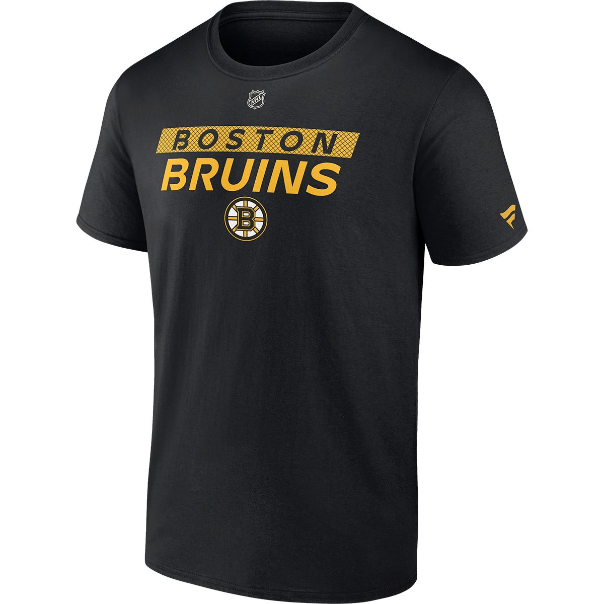 Fanatics Boston Bruins Authentic Pro Adult Short Sleeve T-Shirt | 100% cotton in Black Size Small