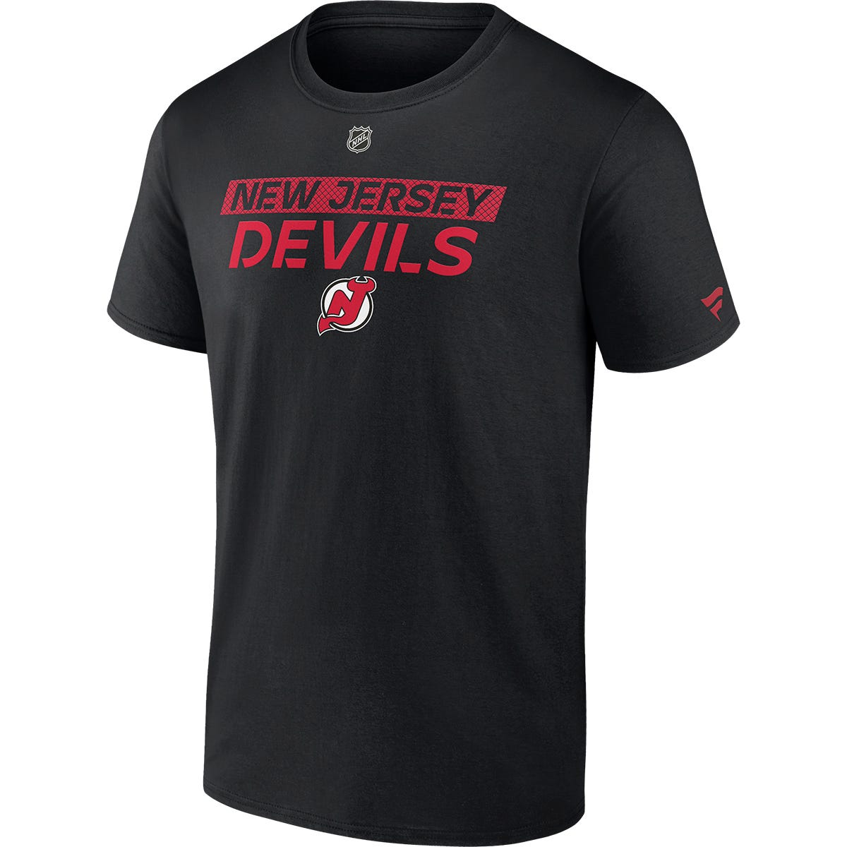 Fanatics New Jersey Devils Authentic Pro Adult Short Sleeve T-Shirt | 100% cotton in Black Size Medium