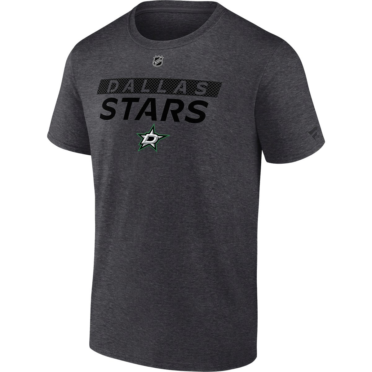 Fanatics Dallas Stars Authentic Pro Adult Short Sleeve T-Shirt | 100% cotton in Charcoal Size Large