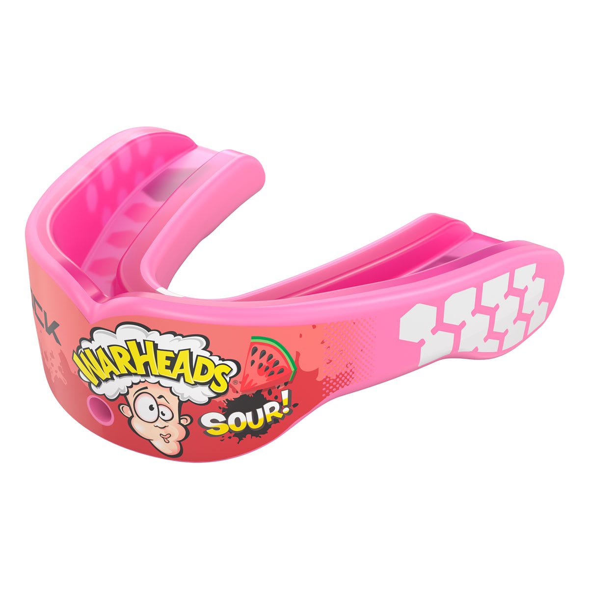 Shock Doctor Gel Max Power Flavor Warheads Mouth Guard in Pink Size Youth