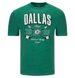 Dallas Stars Fanatics Cross Sticks Short Sleeve T-Shirt