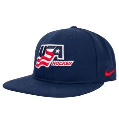 Nike USA Hockey Rise Youth Pro Flat Bill Hat