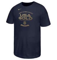 Nike USA Men's Hockey 2026 Winter Olympics Gold Medal Roster Youth T-Shirt