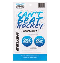 Bauer Can't Beat Hockey Sticker Set