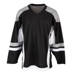 Stadium Youth Hockey Jersey - Black/Gray/White