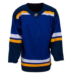 Custom Hockey Jerseys with A Team Sweden Embroidered Twill Crest Adult Goalie Cut / Blue / (with Number Only)