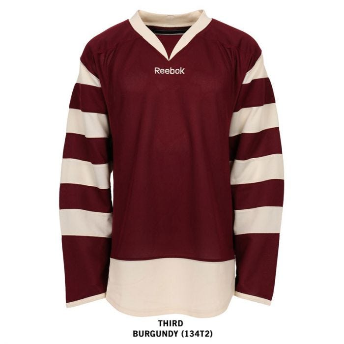 burgundy hockey jersey