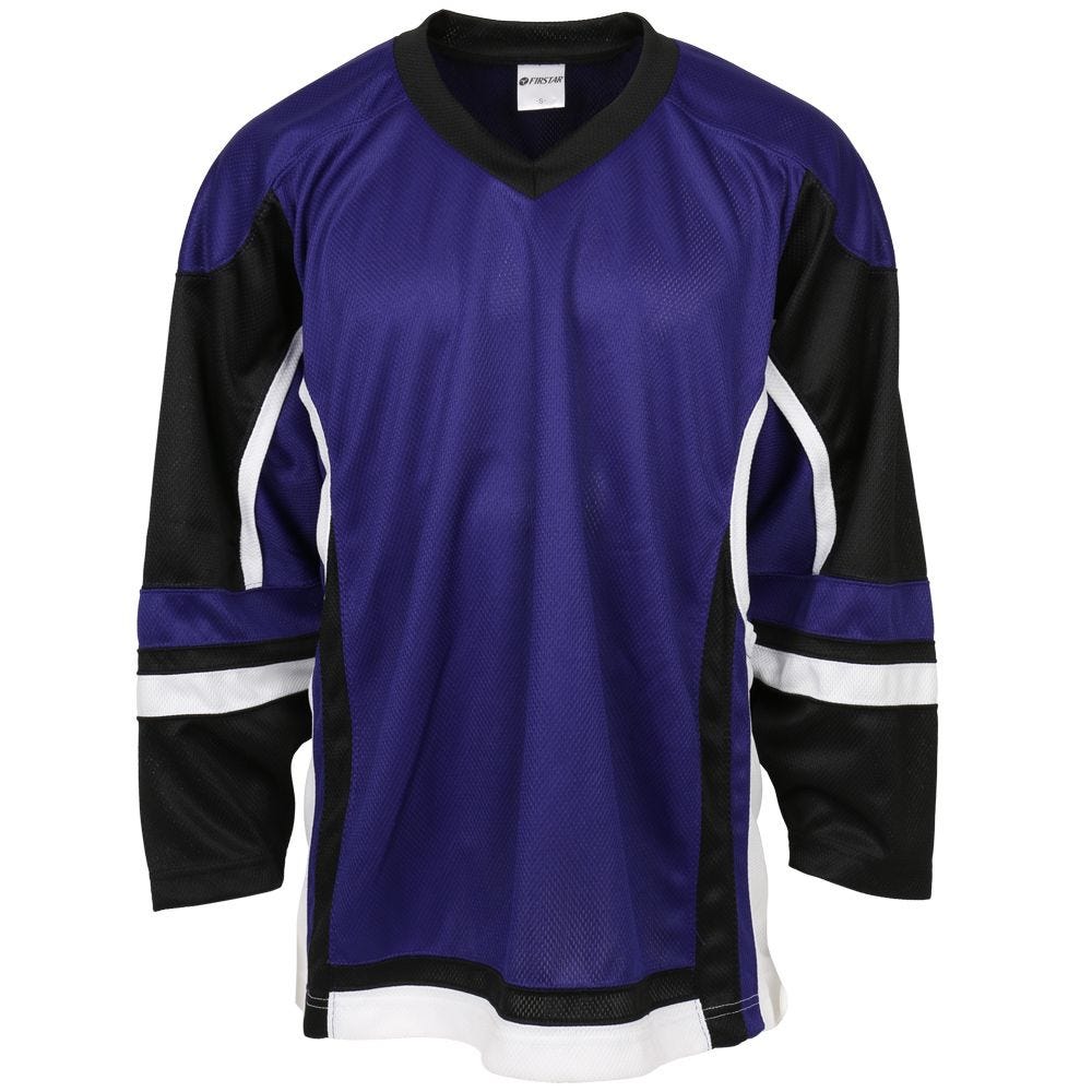 Plain black hockey jersey shop