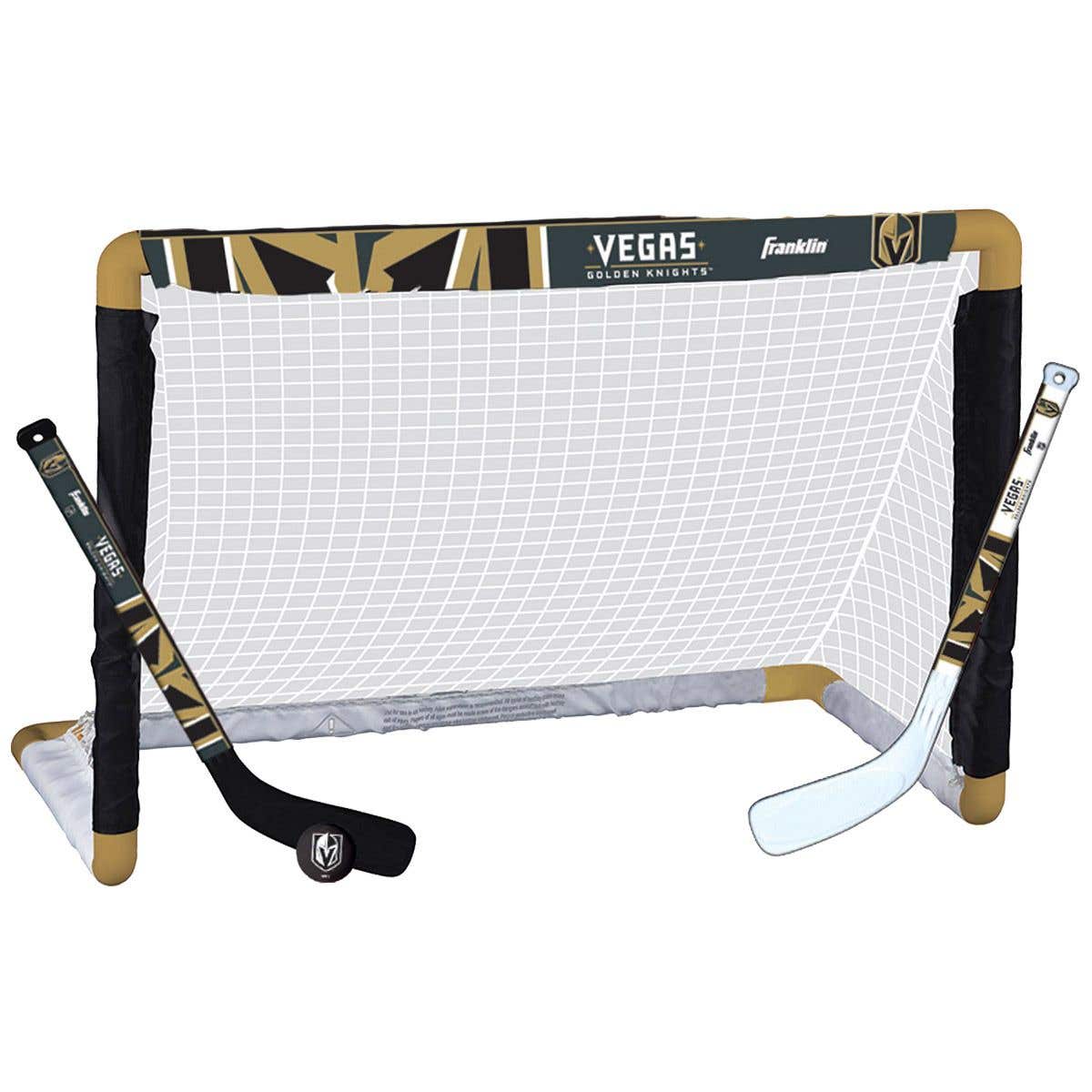 Vegas Golden Knights Franklin NHL Mini Hockey Goal Set | GoalieMonkey