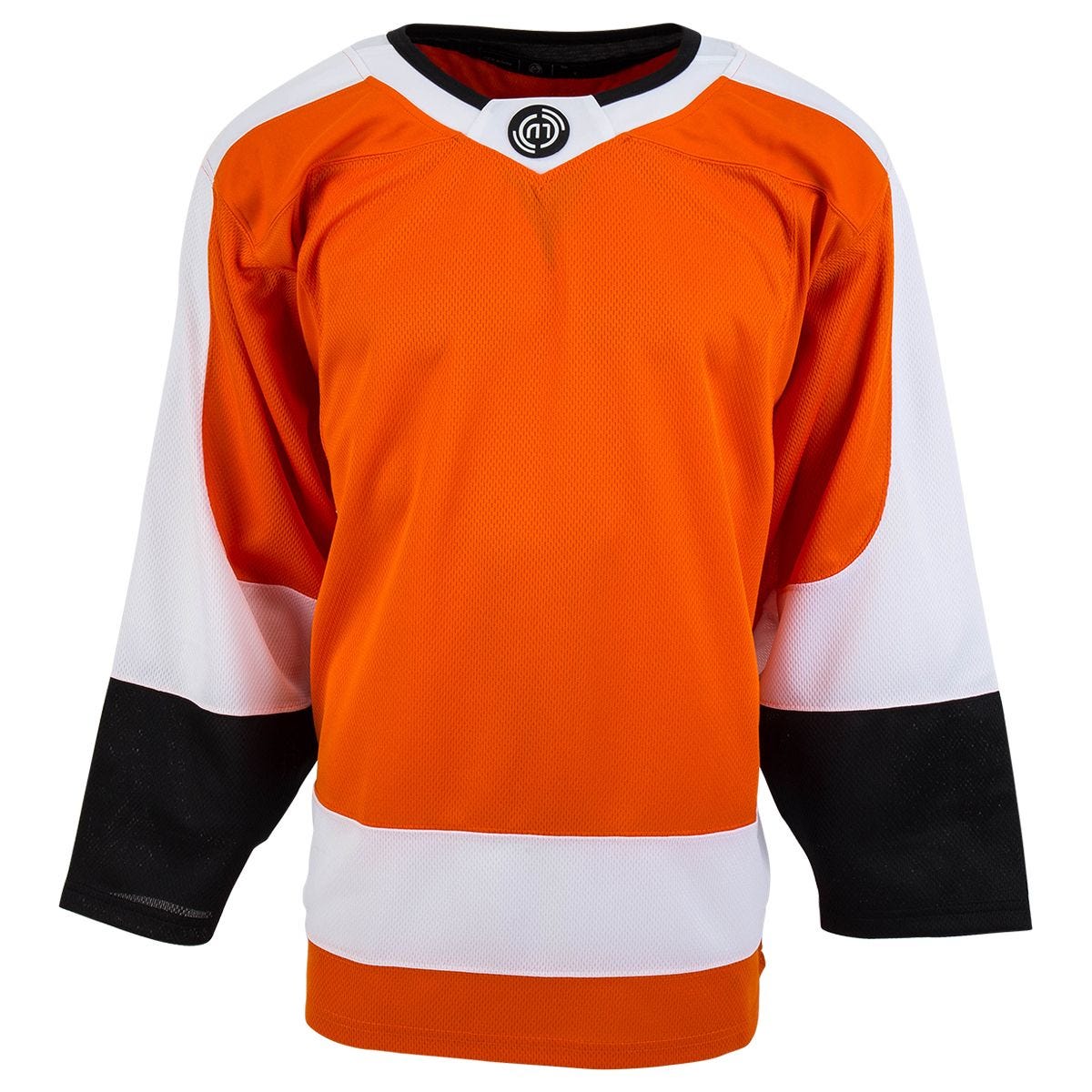 Cheap Custom Brown Orange-White Hockey Jersey Free Shipping