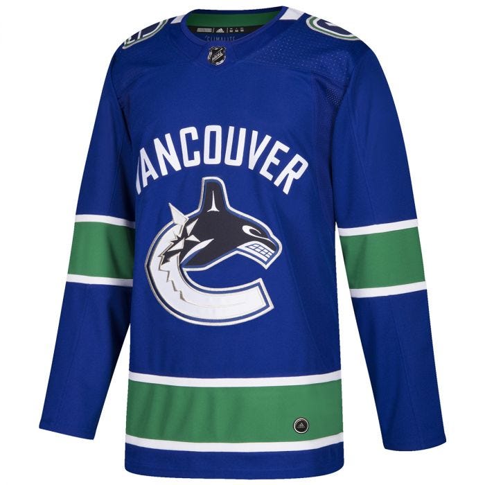 Vancouver Canucks Adidas AdiZero Authentic NHL Hockey Jersey