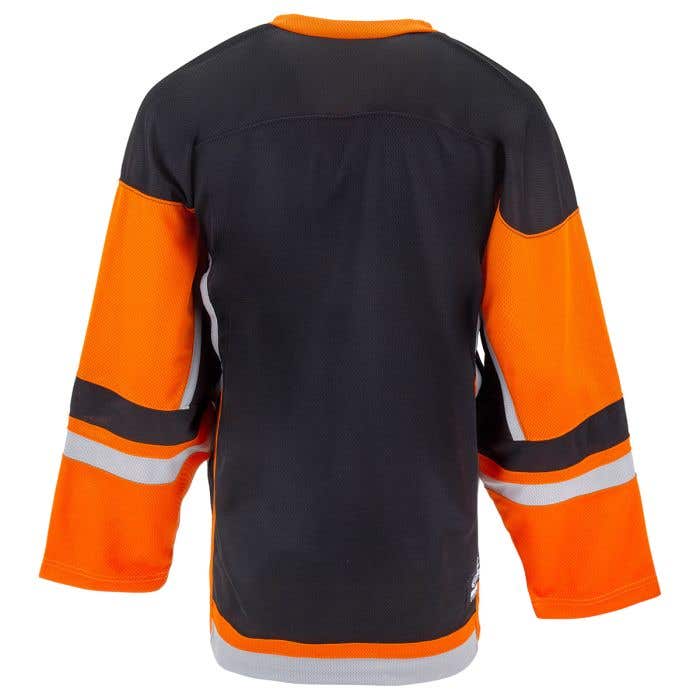 Stadium Adult Hockey Jersey - Black/Orange/Gray | GoalieMonkey