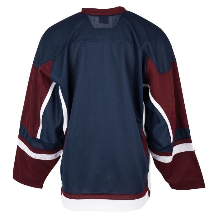 Stadium Adult Hockey Jersey Navy/Maroon/White