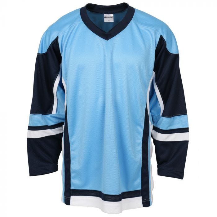 Firstar Arena Hockey Jersey POWDER BLUE/WHITE Adult & Junior sizes 