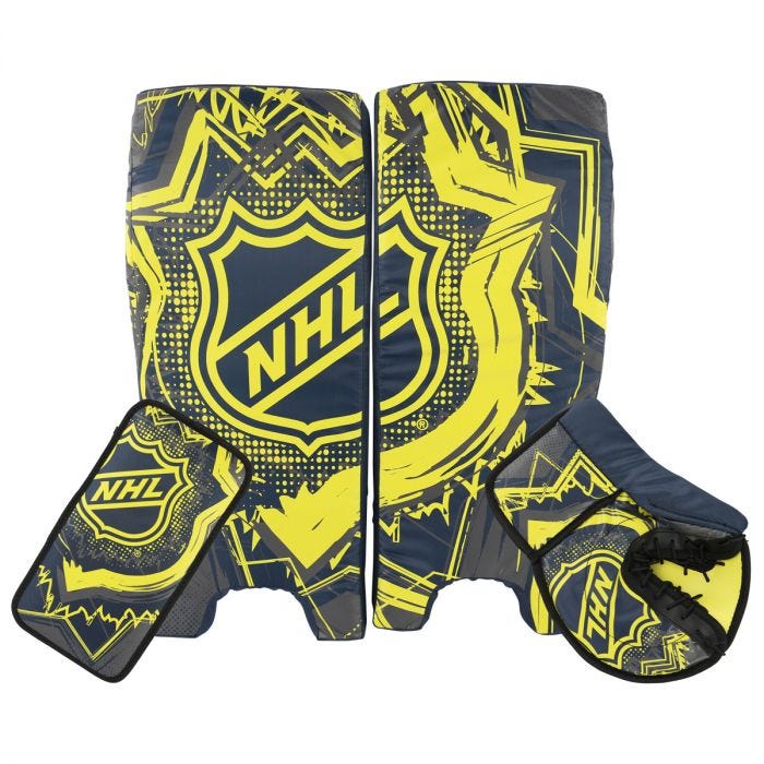 Franklin Sports NHL Kids Street Hockey Goalie Pads Set - Kids Hockey  Training Equipment