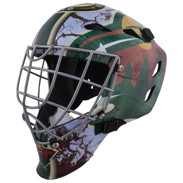 NHL Minnesota Wild GFM 1500 Youth Street Hockey Face Mask