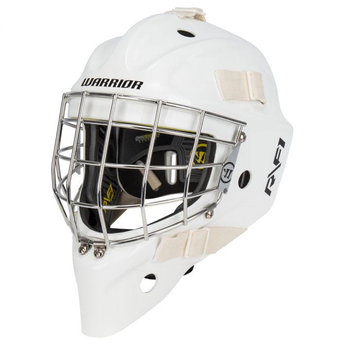 Warrior Ritual R/F1 Pro Senior Certified Straight Bar Goalie Mask