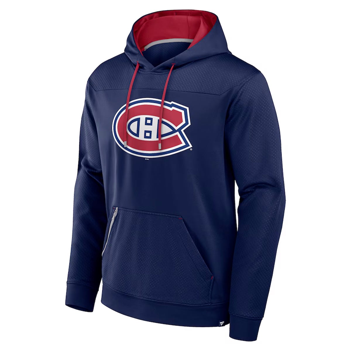 Fanatics Montreal Canadiens Defender Pullover Hoodie in Navy Size Medium