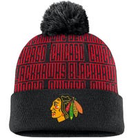 Fanatics Chicago hawks Empty Net Beanie in Black