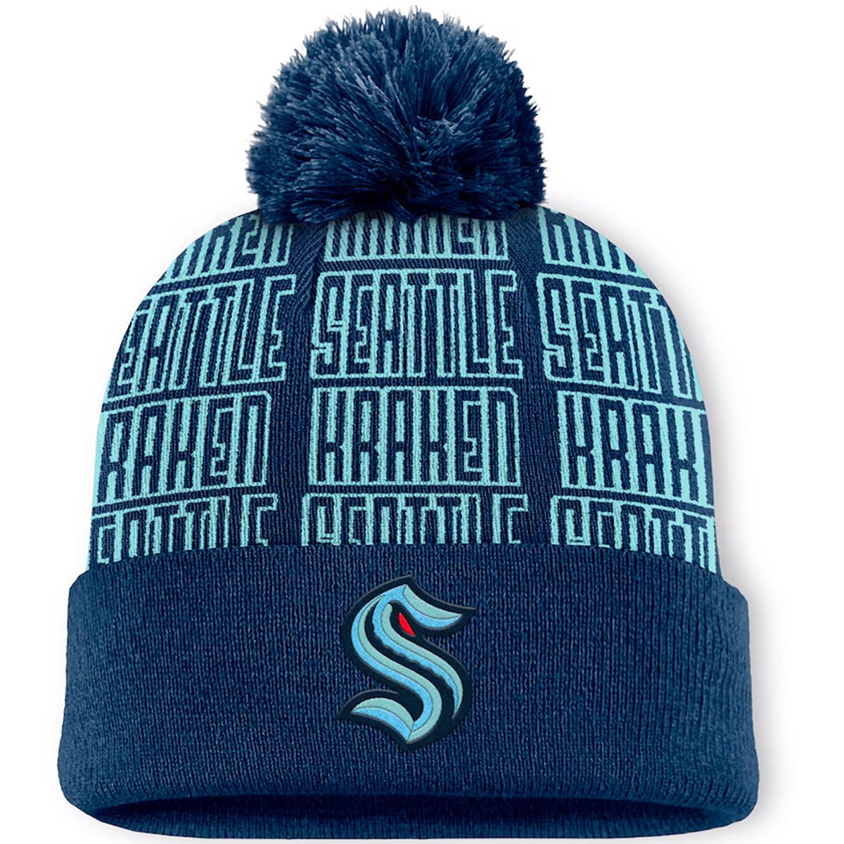 Fanatics Seattle Kraken Empty Net Beanie in Navy