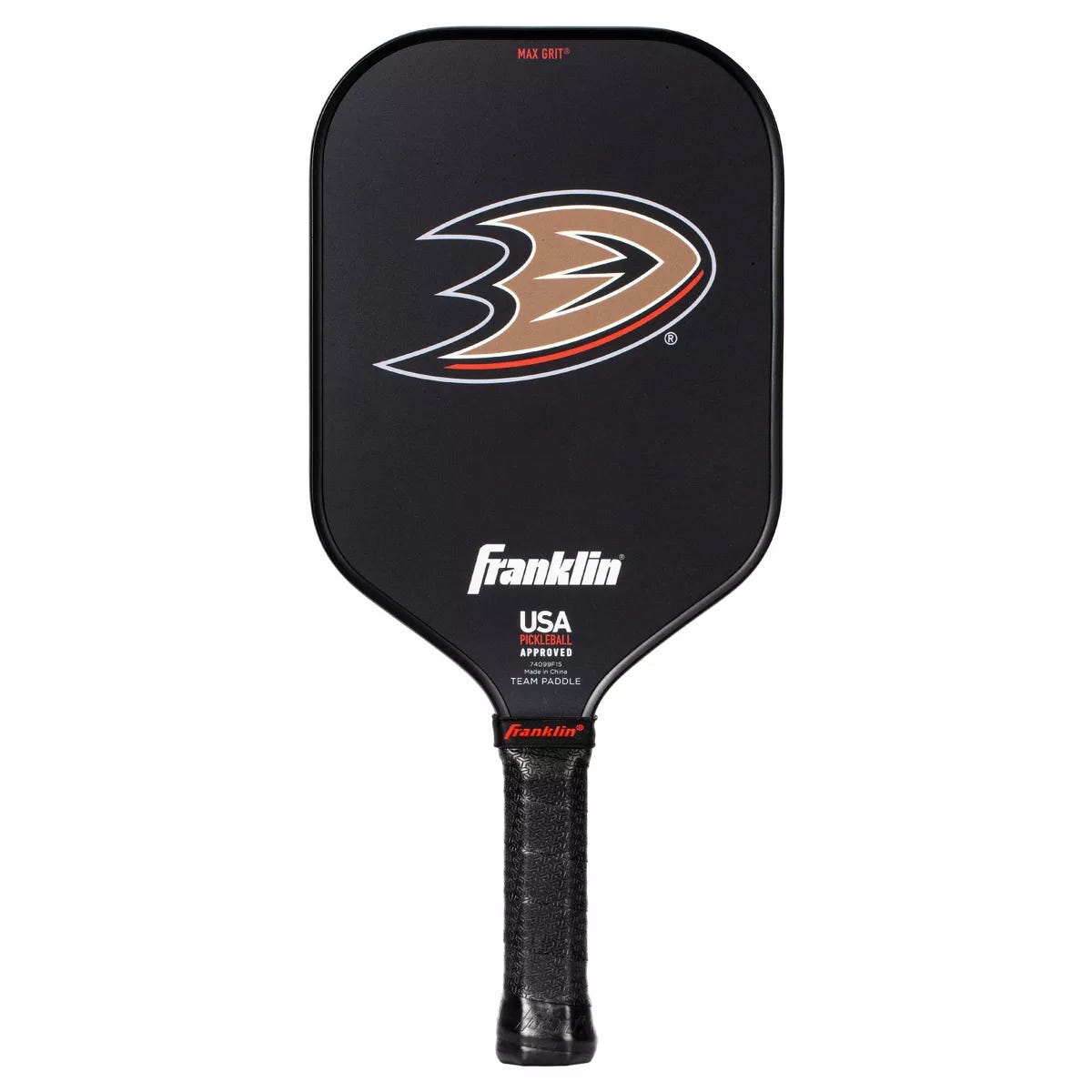 Franklin Anaheim Ducks Pickleball Paddle in Black