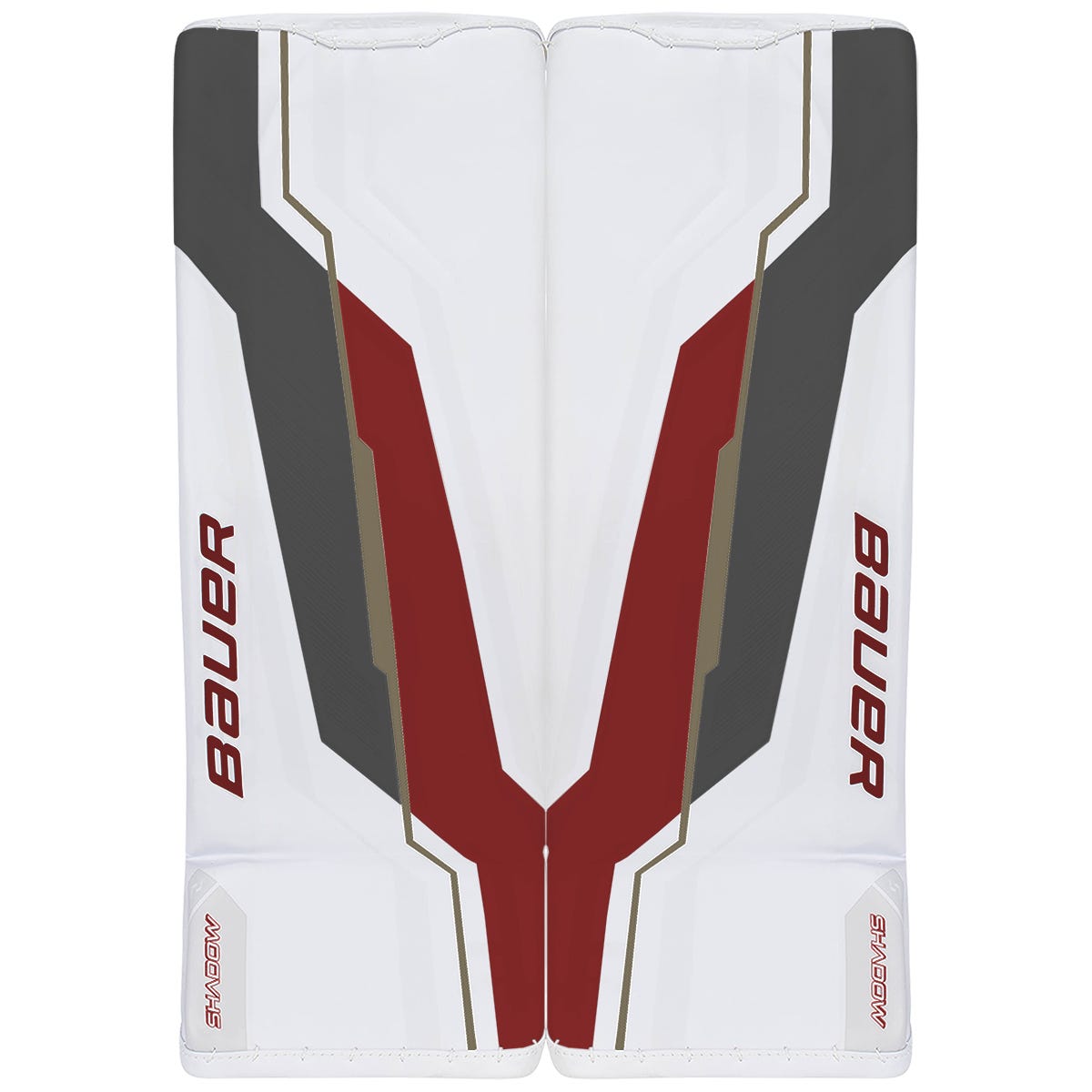 Bauer Supreme Shadow Pro Custom Senior Custom Goalie Leg Pads in White Size Large