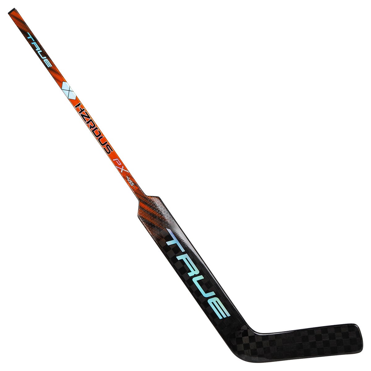 True HZRDUS PX Junior Goalie Stick in Black/Orange Size 21in