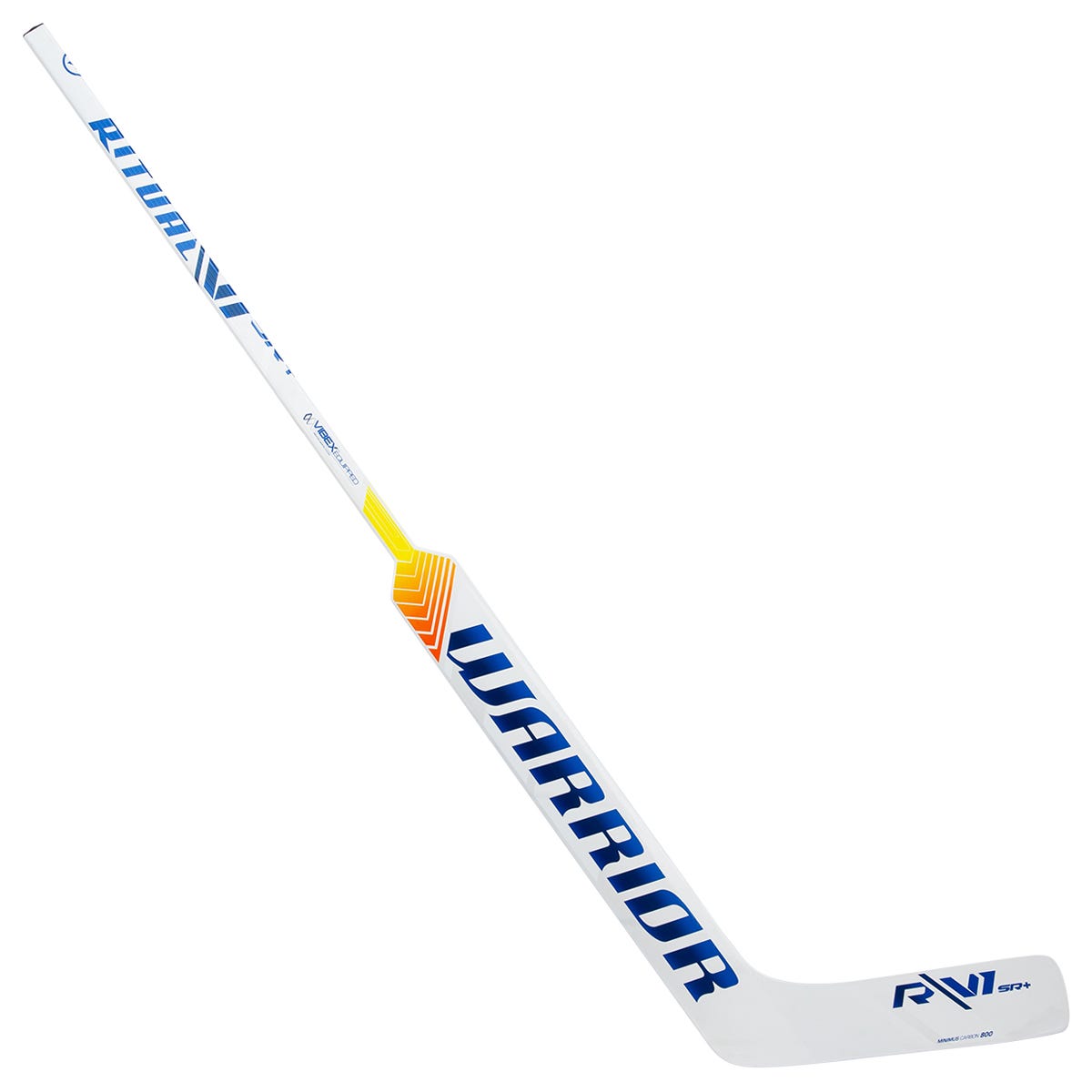 Warrior Ritual V1 Intermediate+ Goalie Stick in Royal White Size 23.5in