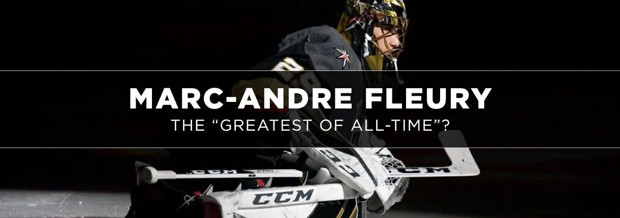 Marc-Andre Fleury is now fifth all time for games played by a