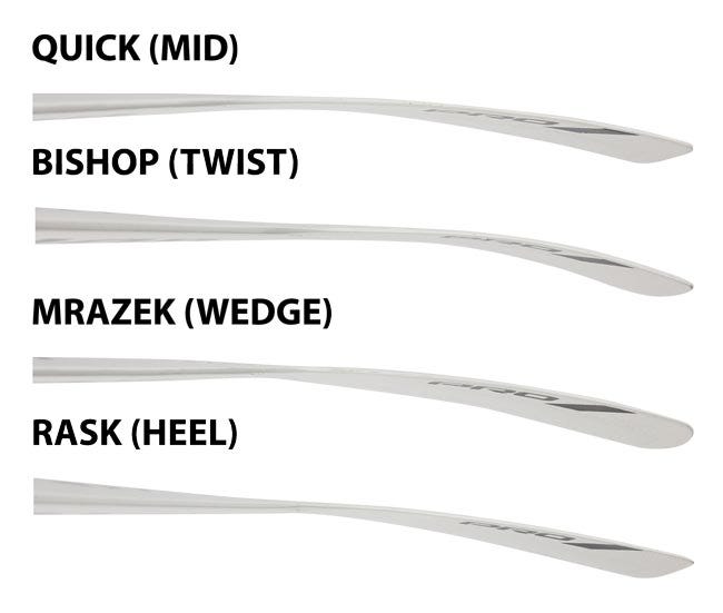 warrior goalie stick blade chart 2016