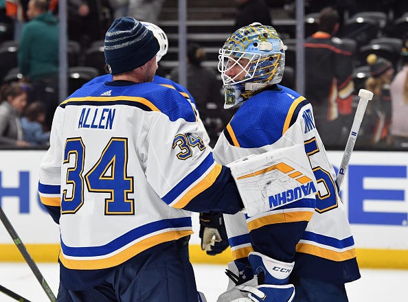 Jordan Binnington St. Louis Blues Youth Home Premier Player Jersey