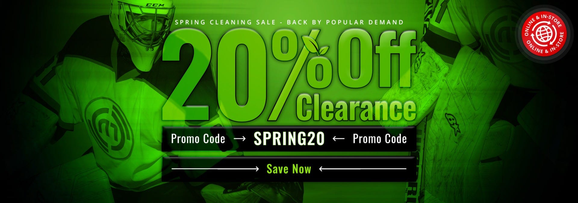 20% Off All Clearance