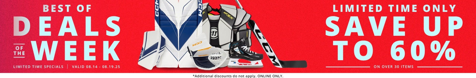 Best of Deals of the Week: Limited time specials. Save up to 60% on over 30 items. Valid 8/14 to 8/19/25.