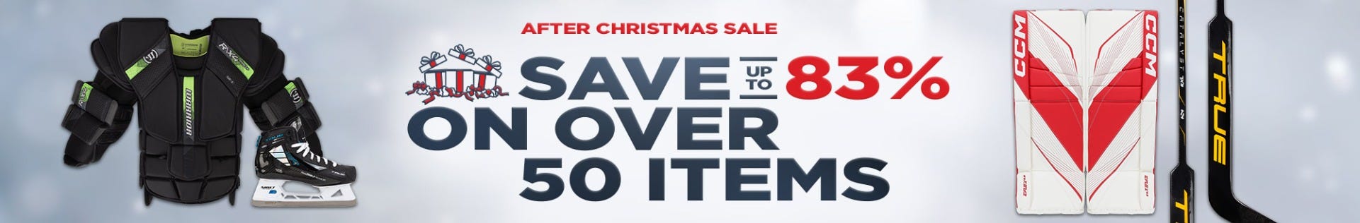 After Christmas Sale. Save up to 83% on over 50 items.