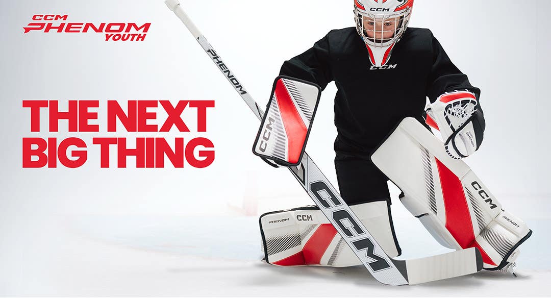 CCM Phenom Goalie Equipment. The next big thing.