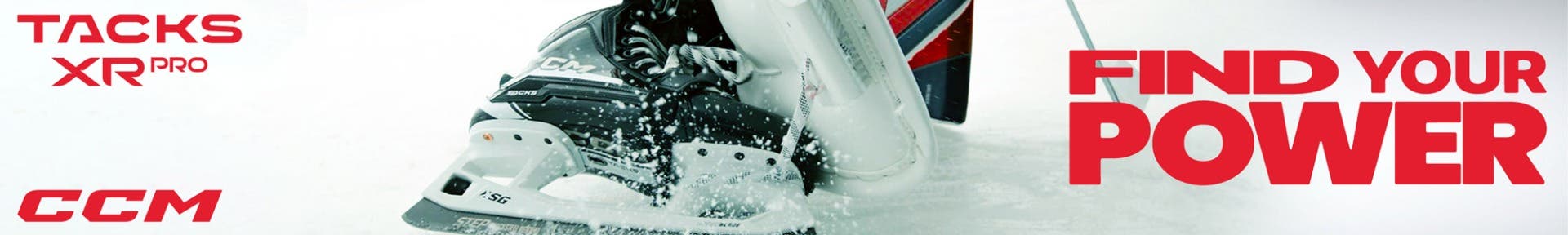 CCM Tacks XR Goalie Skates. Find your power.