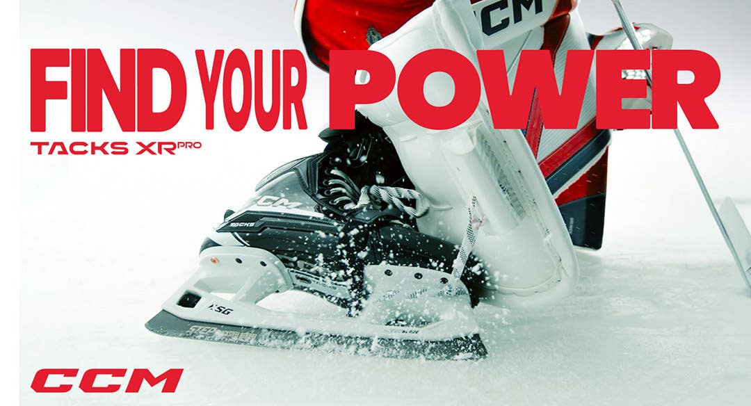 CCM Tacks XR Goalie Skates. Find your power.