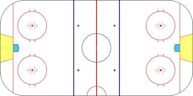 hockey trapezoid