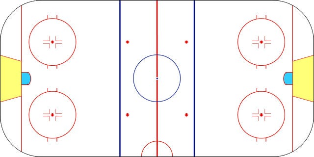 hockey trapezoid