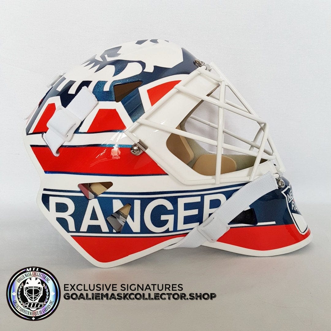 retro Jason style goalie masks vs modern day goalie masks